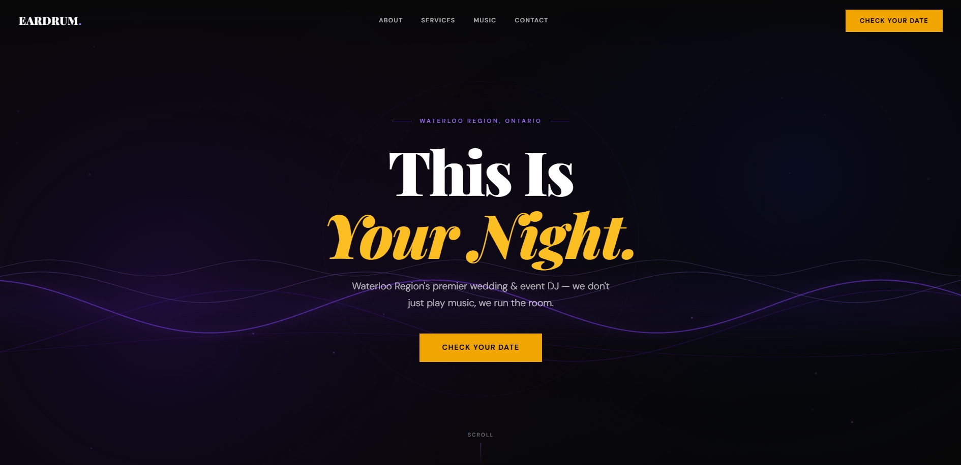 Eardrum Productions site preview